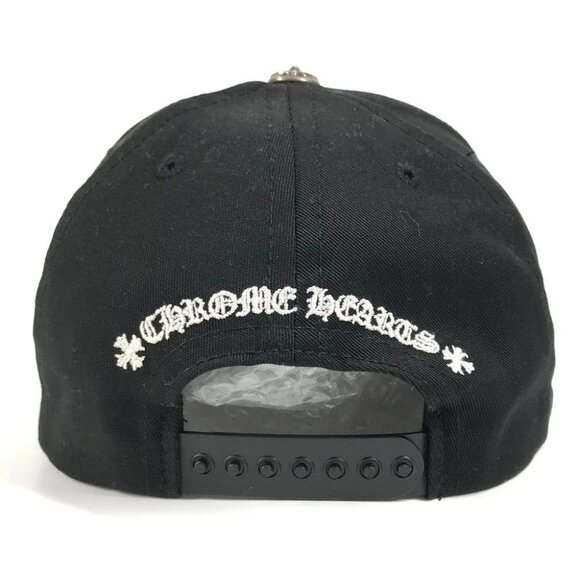 CHROME HEARTS CH logo Bicolor hat cap baseball cap cotton / polyester Black/gray - Picture 6 of 15